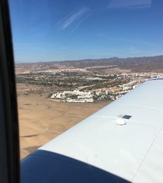 Por encima de las dunas. On survole les dunes de la grande Canarie.