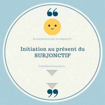 SUBJONCTIF PRÉSENT. INITIATION